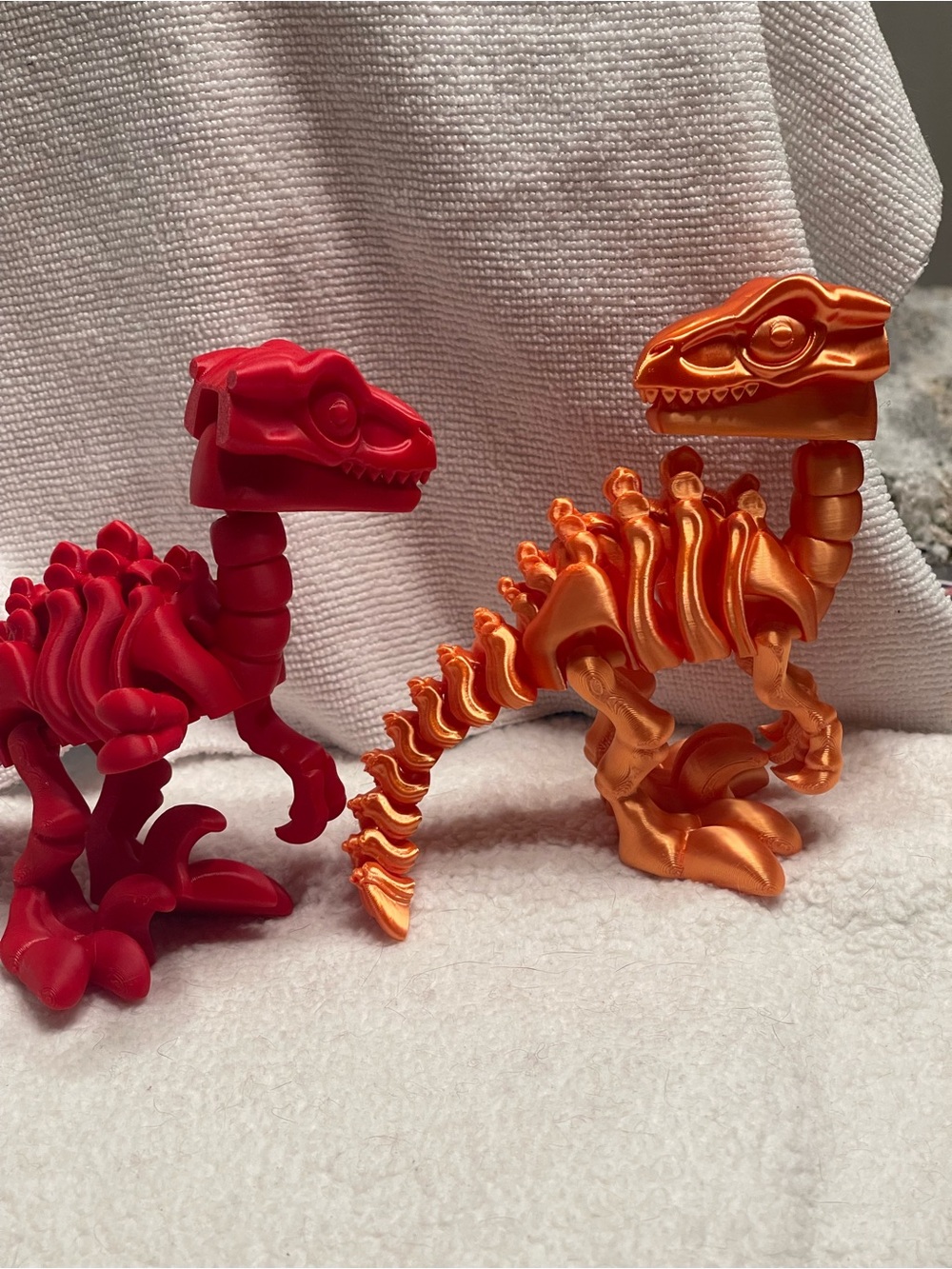 2  Dinosaur Skeleton Figures